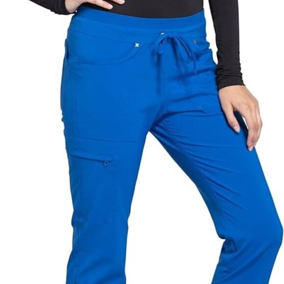 Iflex by Cherokee Scrubs for Women, Drawstring Tapered Leg Scrub Pants - Picture 1 of 3